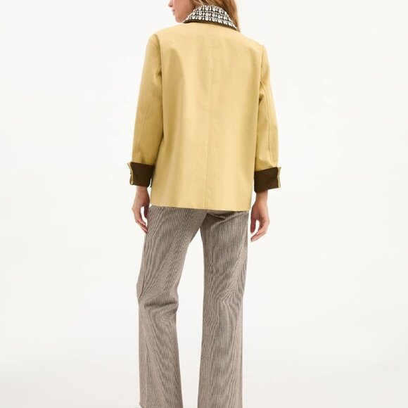 VERONICA BEARD Arlen Dickey crystal-embellished coated-cotton coat - Picture 3 of 13